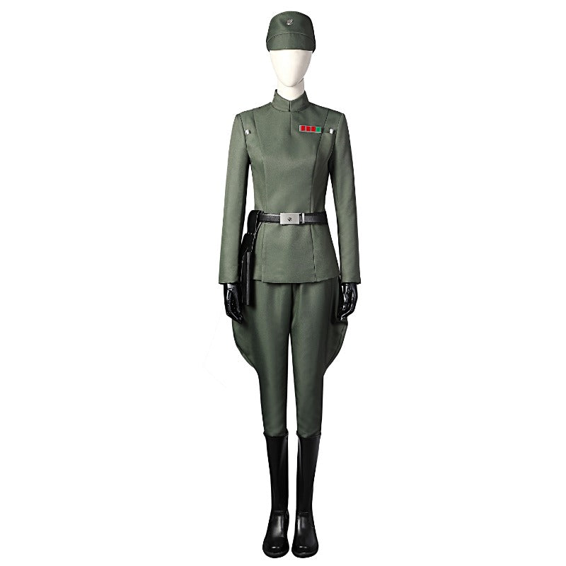 Halloweez Adult Obi Wan Kenobi Military Uniform - Imperial Officer Cosplay Outfit with Hat - Halloweez