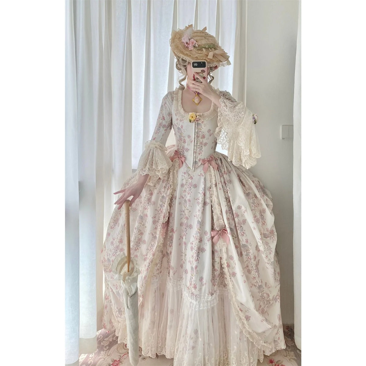 Halloweez Rococo Dress - 18th Century Victorian Lady Royal Court Costume