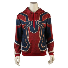 Halloweez Iron Spider Hoodie Sweatshirt - Spiderman Cosplay Costume from Infinity War