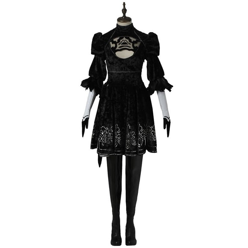Halloweez Yorha 2B Cosplay Costume for Women - Perfect for Halloween & Carnival