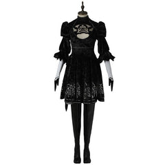 Halloweez Yorha 2B Cosplay Costume for Women - Perfect for Halloween & Carnival