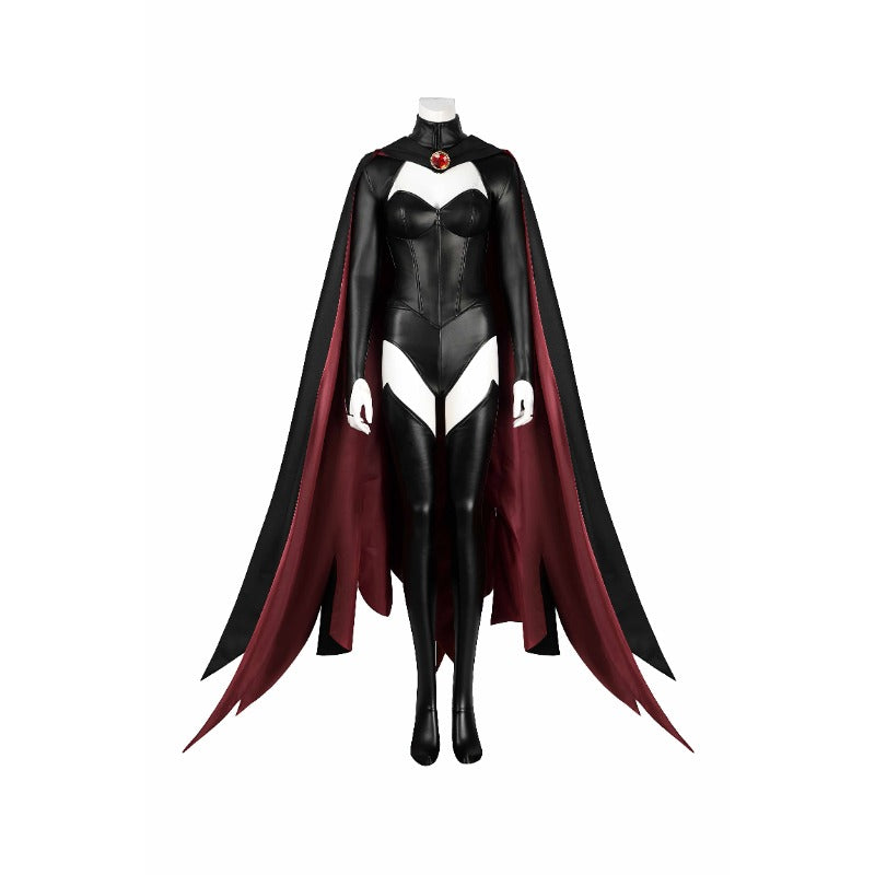 Halloweez Madelyne Pryor Cosplay Jumpsuit & Cloak - X-Men Villain Halloween Outfit