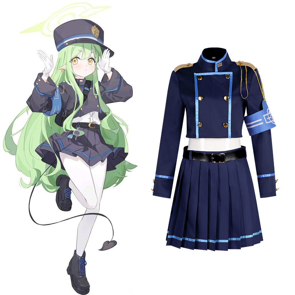 Azure Archive Cosplay Costume Blue Archive Railway Twin Academy Uniform Game Costume - Halloweez