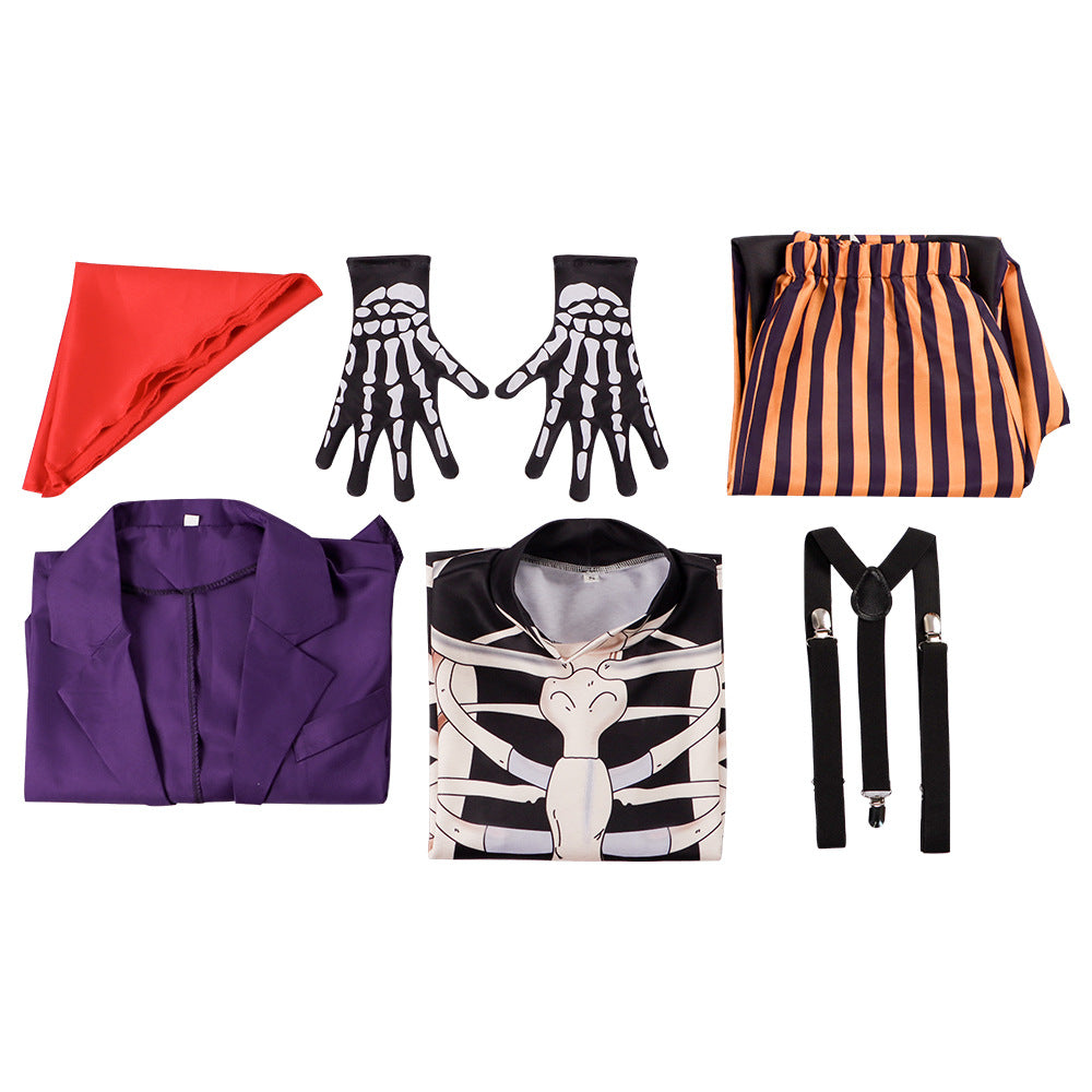 Coco Cosplay Costume Grandpa Hector Skeleton Costume Movie Same Halloween Performance Clothing