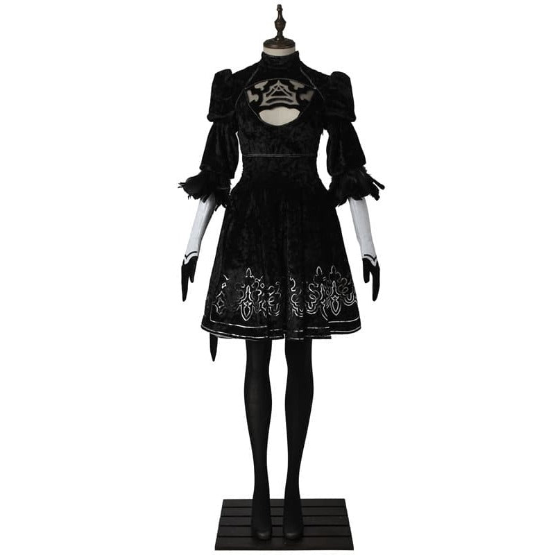 Halloweez Yorha 2B Cosplay Costume for Women - Perfect for Halloween & Carnival