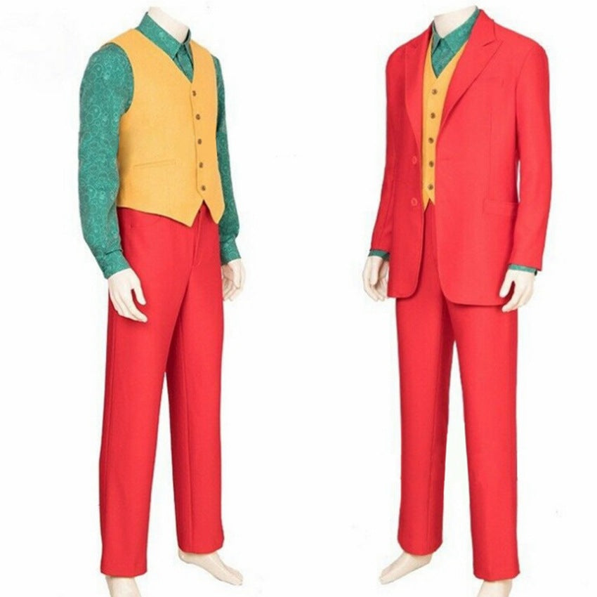 JOKER Joaquin Phoenix DC Movie Cosplay Costume Halloween Performance Suit Full Body - Halloweez