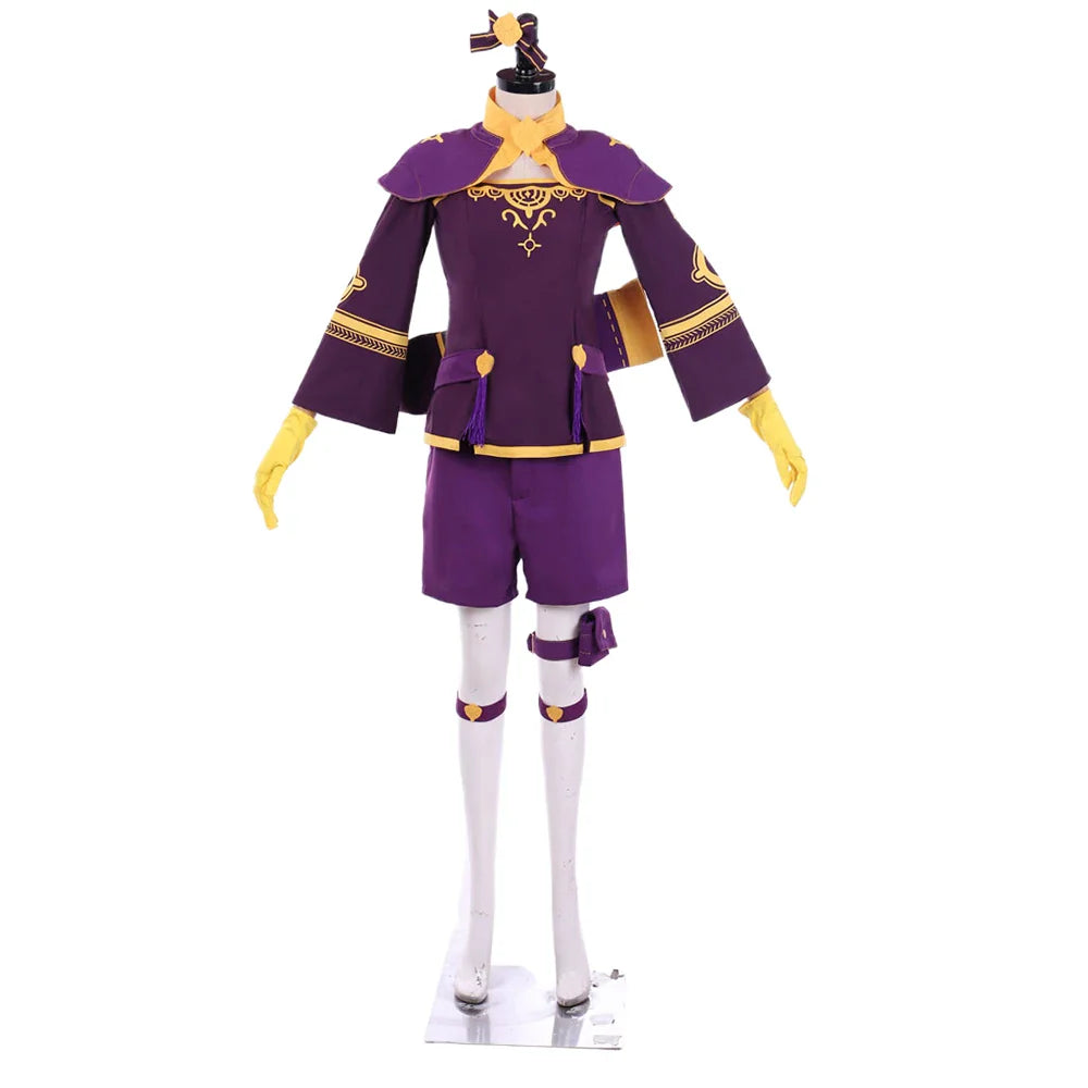 Halloweez Fire Emblem Cosplay Costume Women's Purple Battle Suit for Halloween Parties