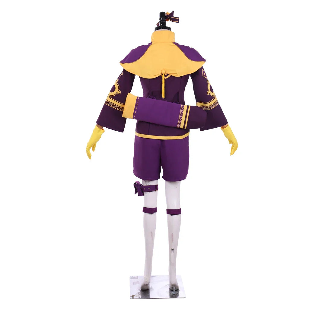 Halloweez Fire Emblem Cosplay Costume Women's Purple Battle Suit for Halloween Parties