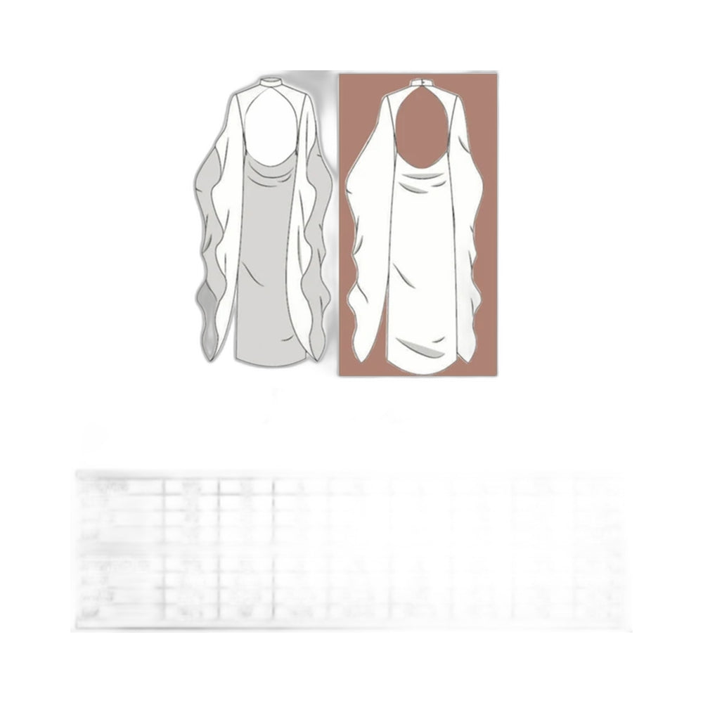 Elegant Halloween Cosplay Cape - Shoulder Dress for Stage Show and Performance - Halloweez
