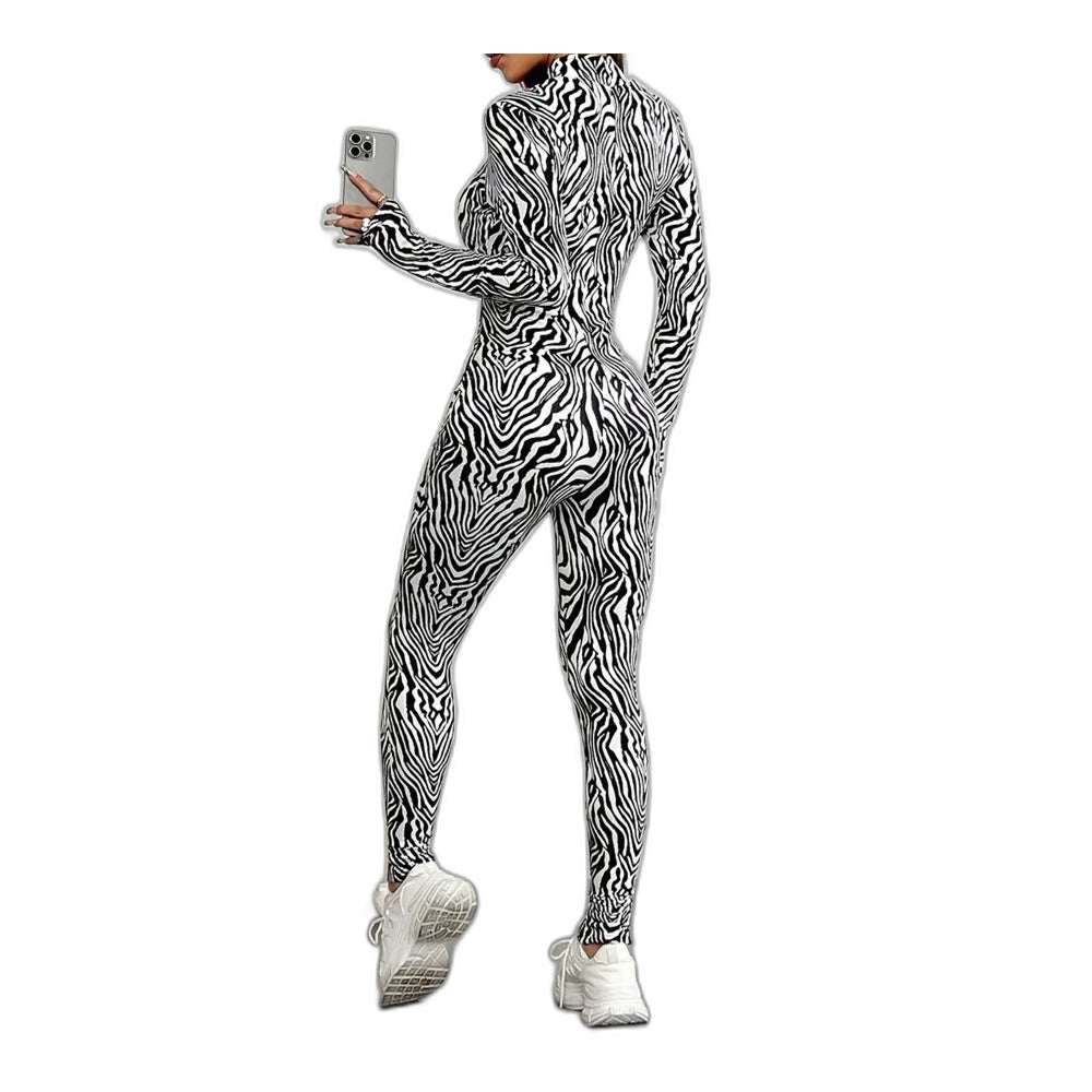 Leopard Print Bodysuit 3D Digital Print Adult Cosplay Costume for Halloween and Role Play - Halloweez