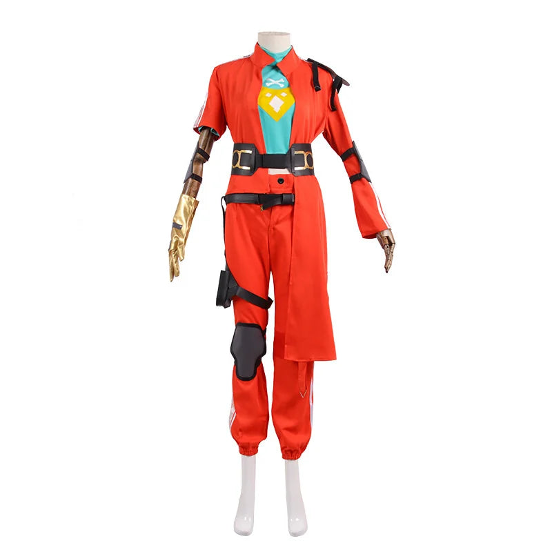 Halloweez Apex Legends Rampart Cosplay Costume Men's Combat Uniform Halloween Party Outfit