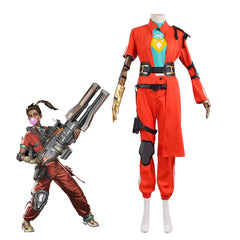 Halloweez Apex Legends Rampart Cosplay Costume Men's Combat Uniform Halloween Party Outfit