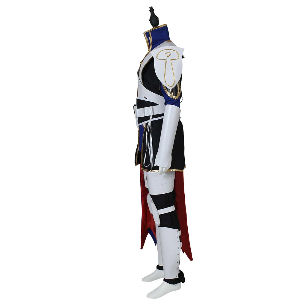 Halloweez Fire Emblem Roy Mercenary Cosplay Costume for Men with Cape - Ideal for Halloween and Carnival Parties