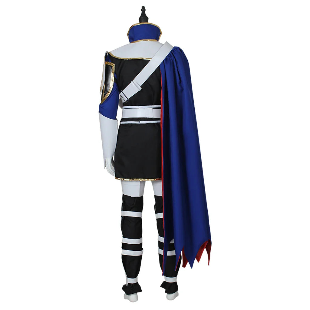 Halloweez Fire Emblem Roy Mercenary Cosplay Costume for Men with Cape - Ideal for Halloween and Carnival Parties