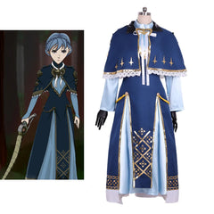 Halloweez Fire Emblem Marianne Cosplay Costume Women's Blue Uniform Dress for Halloween Parties and Comic Cons