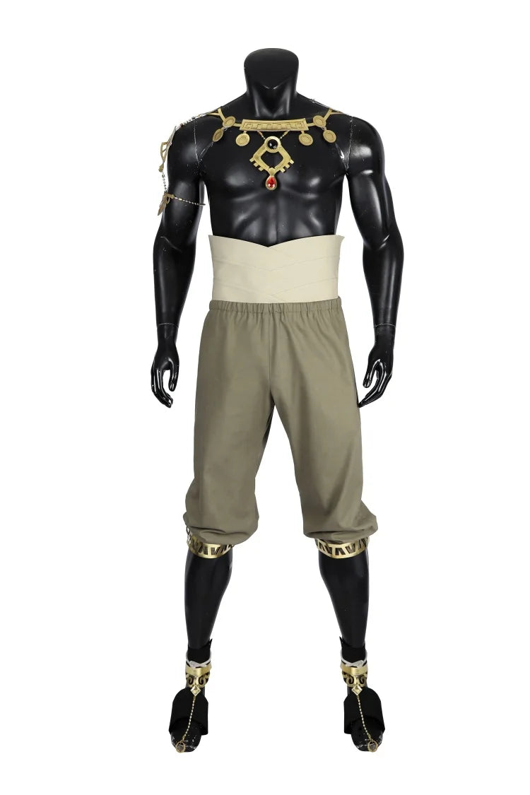 Halloweez Men's Ganondorf Cosplay Battle Suit with Accessories for Halloween Carnival