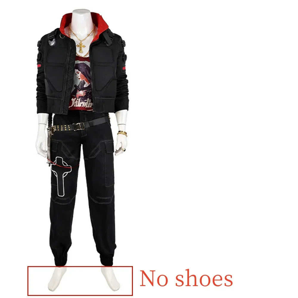 Halloweez Men's Mercenary Cosplay Costume - Punk Retro Battle Uniform Suit for Halloween Carnival