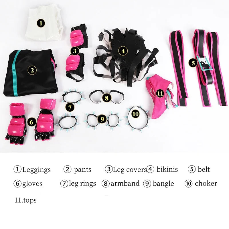 Halloweez Juri Han Cosplay Street Fighter Costume for Women - Sexy Combat Uniform for Parties and Events