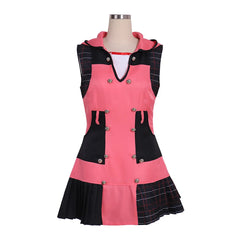 Disfraz de cosplay de Kairi del juego de Halloween: traje de uniforme rosa elegante para mujer para fiestas de carnaval de Halloween