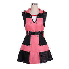 Disfraz de cosplay de Kairi del juego de Halloween: traje de uniforme rosa elegante para mujer para fiestas de carnaval de Halloween