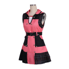 Disfraz de cosplay de Kairi del juego de Halloween: traje de uniforme rosa elegante para mujer para fiestas de carnaval de Halloween