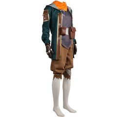 Halloweez Arcane Ekko Cosplay Outfit for Men - Punk Jacket, Top, Pants Set for Halloween Carnival