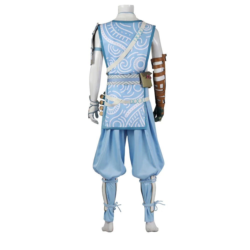 Costume d'elfe Zelda pour homme - Costume de combat Fantasia pour fête d'Halloween et carnaval de Noël