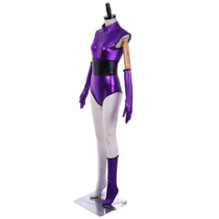 Superbe costume de cosplay Mileena pour femme, combinaison de combat violette | Tenues d'Halloween pour Halloweez