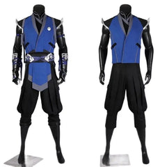 Halloweez Sub-Zero Cosplay Costume Set for Men - Premium Halloween & Carnival Outfit