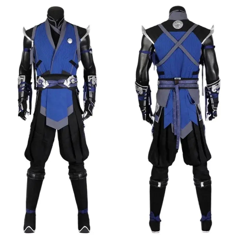 Halloweez Sub-Zero Cosplay Costume Set for Men - Premium Halloween & Carnival Outfit