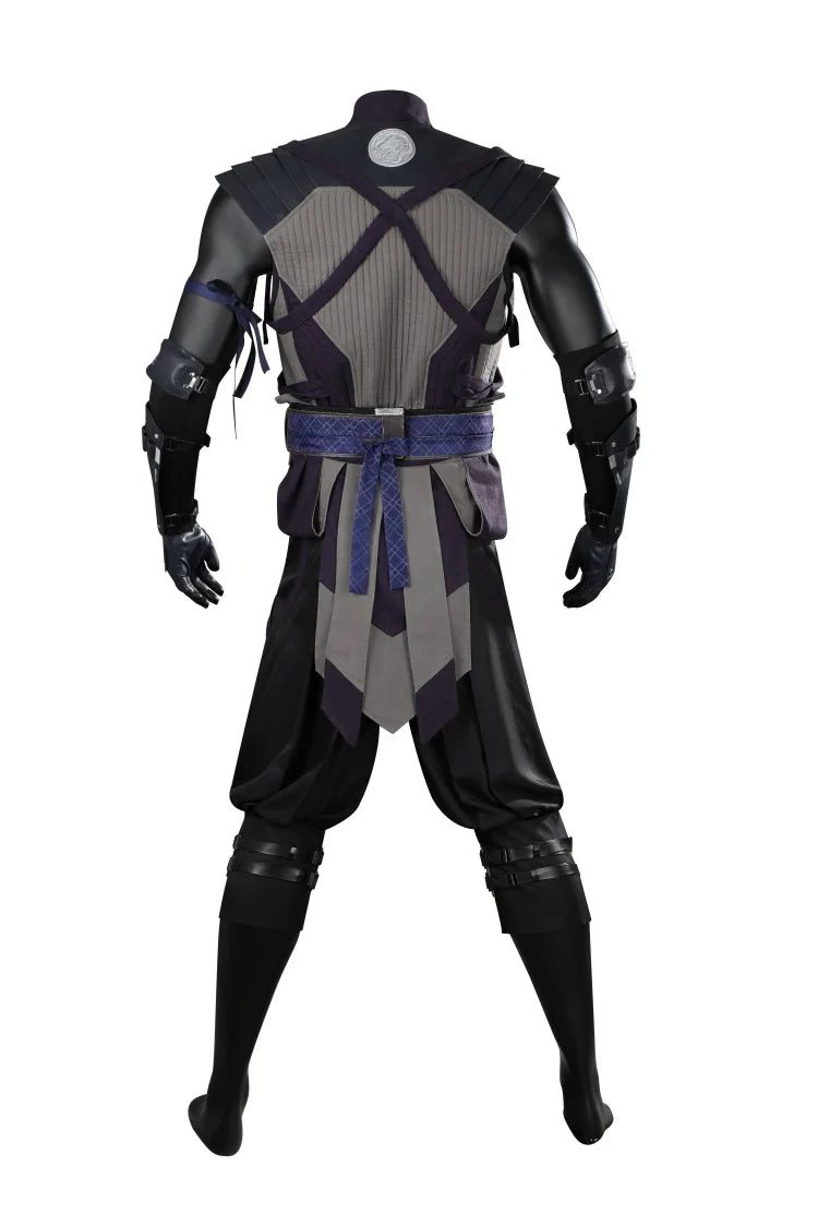 Halloweez Mortal Kombat Smoke Cosplay Costume for Men - Punk Battle Uniform Suit for Halloween Carnival Party Warrior