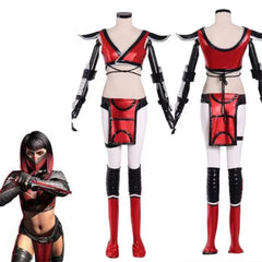 Halloweez Skarlet Cosplay Costume - Sexy Mortal Kombat Battle Suit for Women - Halloween Party Outfit