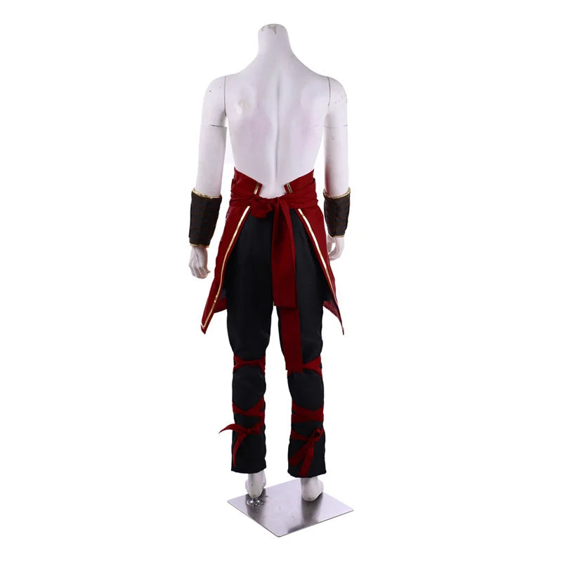 Halloweez Liu Kang Deluxe Cosplay Costume for Men's Halloween Party with Headband