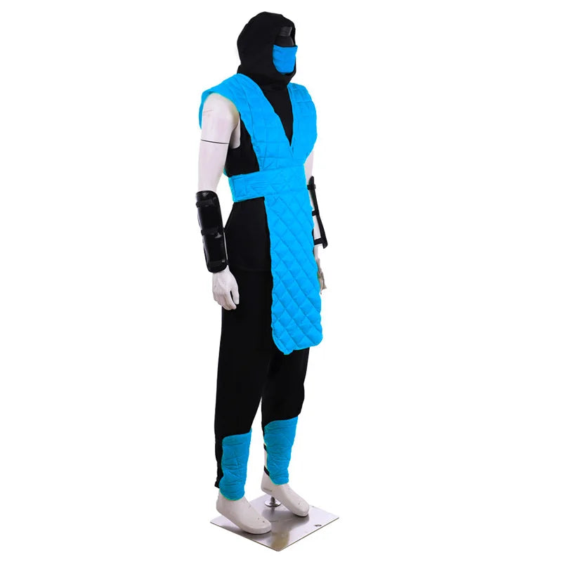 Halloweez Scorpion and Sub-Zero Cosplay Costume - Men's Full Battle Suit for Halloween & Carnival