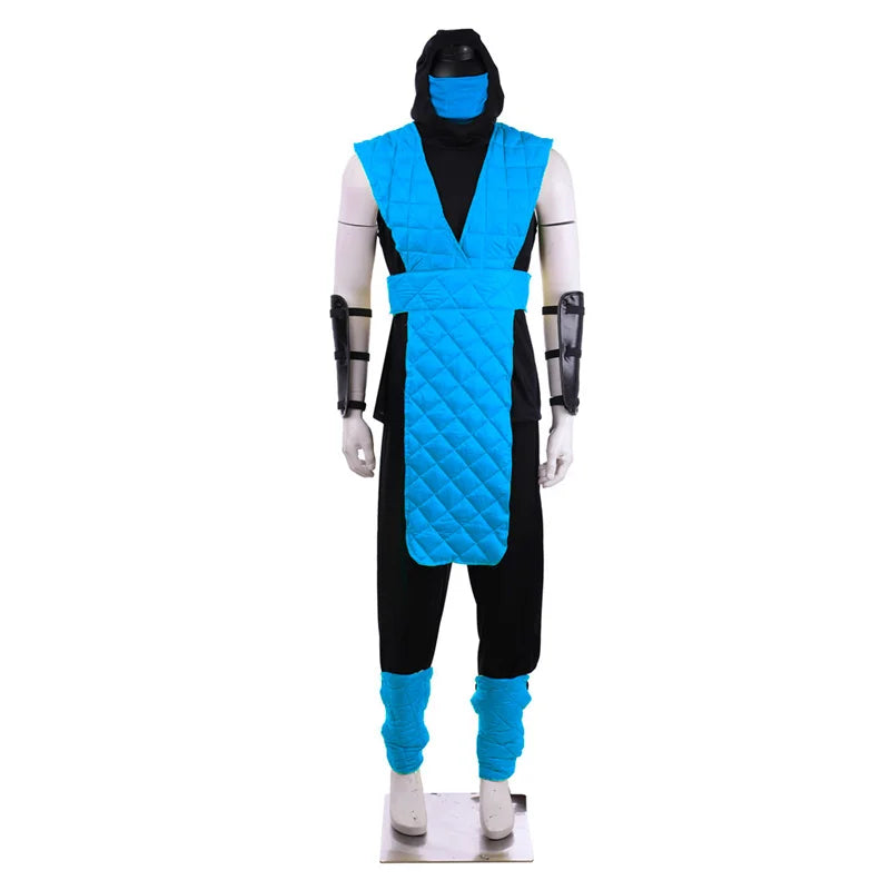 Halloweez Scorpion and Sub-Zero Cosplay Costume - Men's Full Battle Suit for Halloween & Carnival