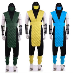 Halloweez Scorpion and Sub-Zero Cosplay Costume - Men's Full Battle Suit for Halloween & Carnival