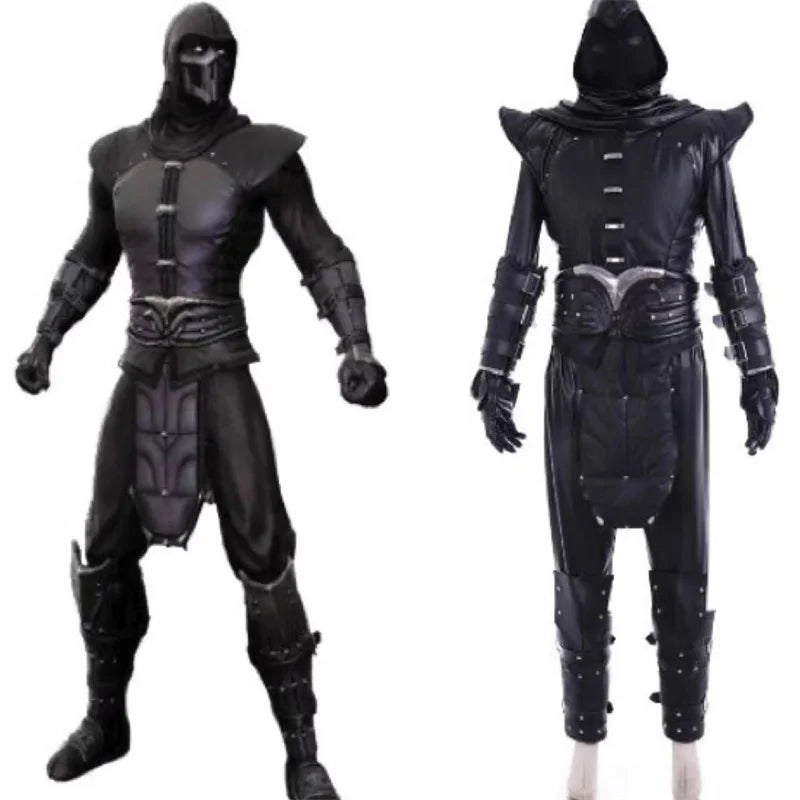 Halloweez Noob Saibot Cosplay Costume - Elite Black Ninja Outfit for Men