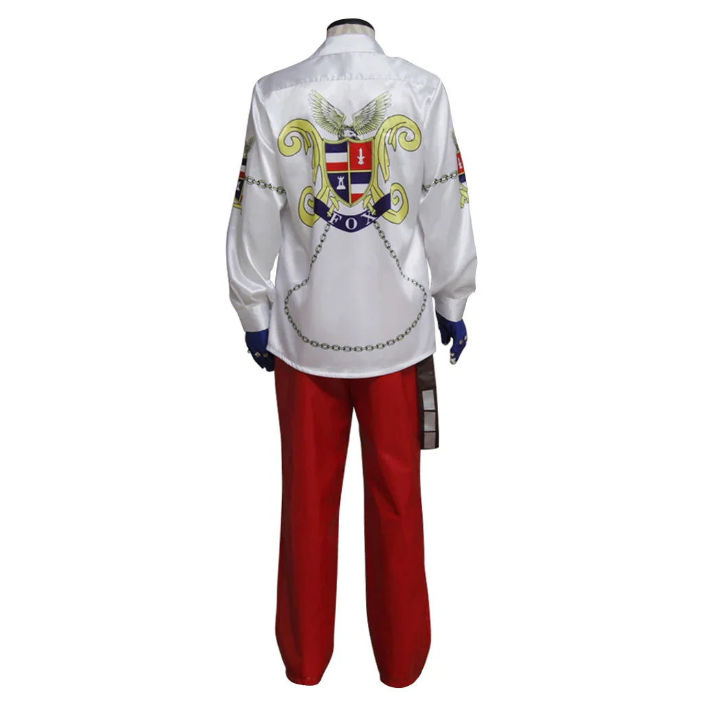 Halloweez Steve Cosplay Fox Costume Adult Men Fancy Shirt Pants Battle Uniform Halloween Carnival Party Disguise