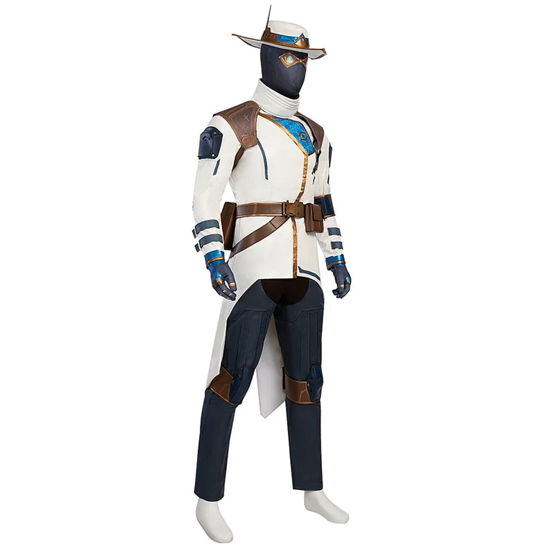 Halloweez Cypher Valorant Cosplay Costume | Men's Full Set for Halloween & Parties