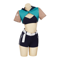 Halloweez Jett Cosplay Costume - Sexy Top and Pants Set for Women | Ideal Halloween Party Outfit