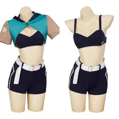 Halloweez Jett Cosplay Costume - Sexy Top and Pants Set for Women | Ideal Halloween Party Outfit