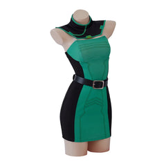 Halloweez Viper Cosplay Costume – Stylish Green Combat Dress for Women | Halloween Party Wear