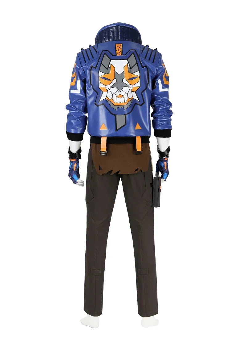 Costume de cosplay Valorant pour homme, ensemble complet avec veste, pantalon et masque, pour Halloween Yoru