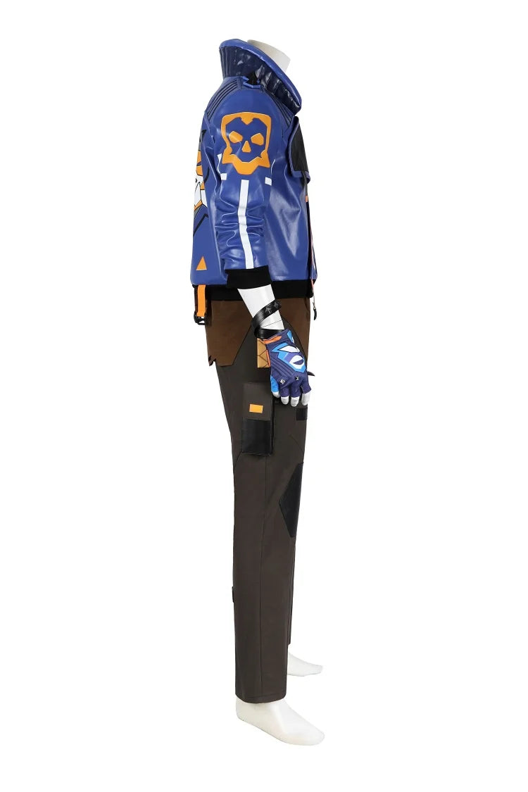 Costume de cosplay Valorant pour homme, ensemble complet avec veste, pantalon et masque, pour Halloween Yoru