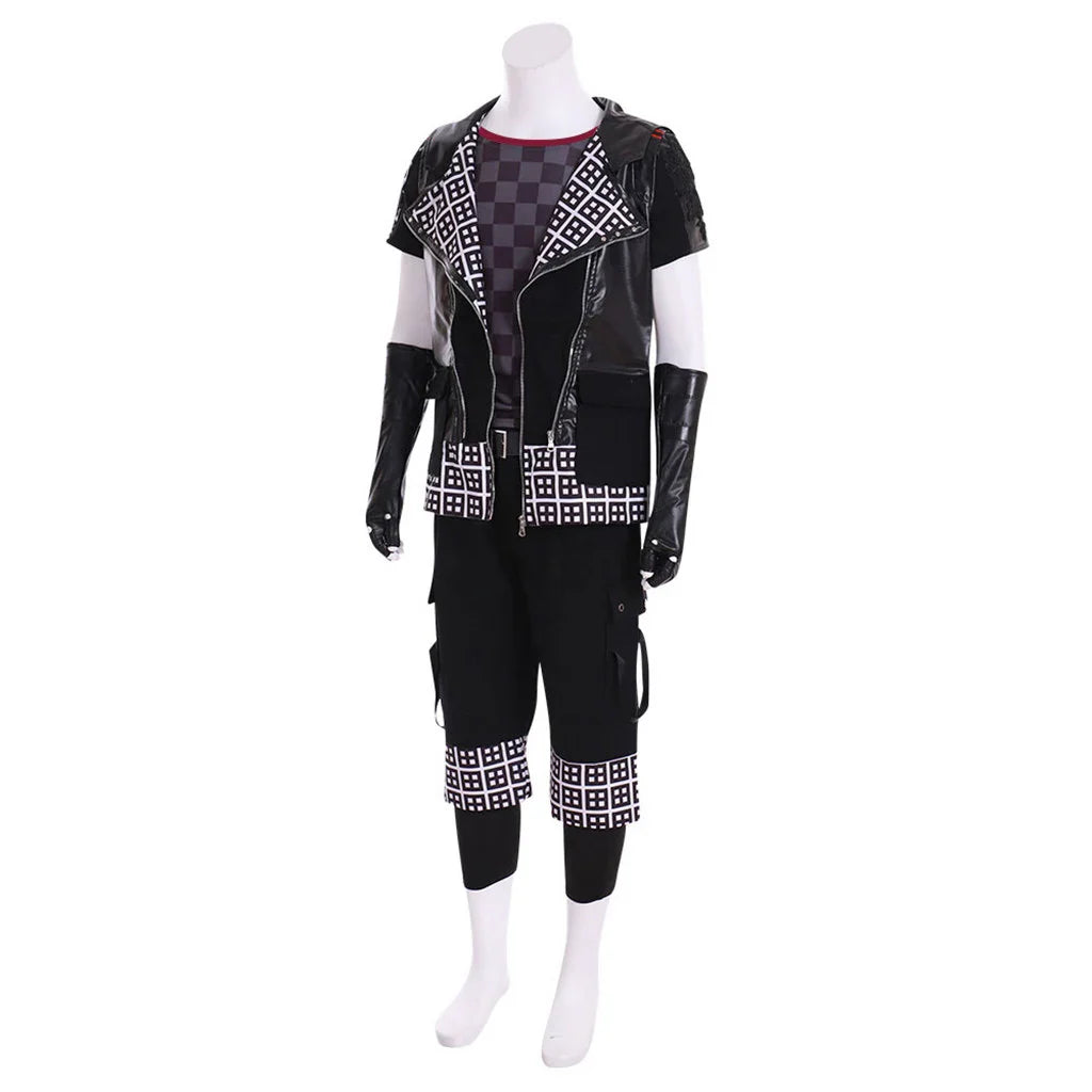 Disfraz de Cosplay de Yozora para hombre, chaqueta con capucha negra punk, traje de uniforme para fiesta de carnaval de Halloween, ropa de calle