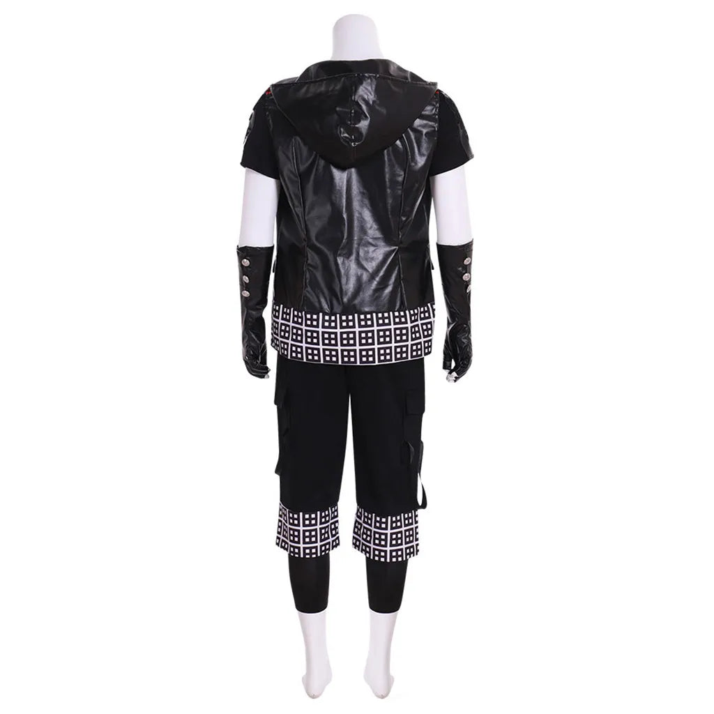 Disfraz de Cosplay de Yozora para hombre, chaqueta con capucha negra punk, traje de uniforme para fiesta de carnaval de Halloween, ropa de calle