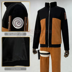 Disfraz de Cosplay de Anime Uzumaki de Halloween, versión para adultos, top, pantalones y tocado para regalos navideños