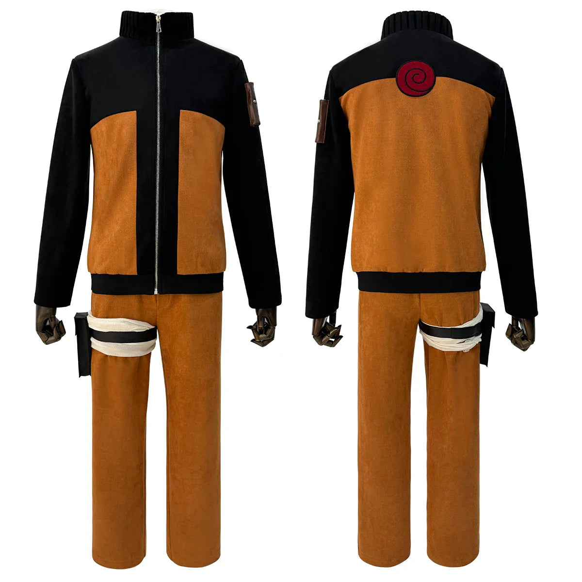 Disfraz de Cosplay de Anime Uzumaki de Halloween, versión para adultos, top, pantalones y tocado para regalos navideños