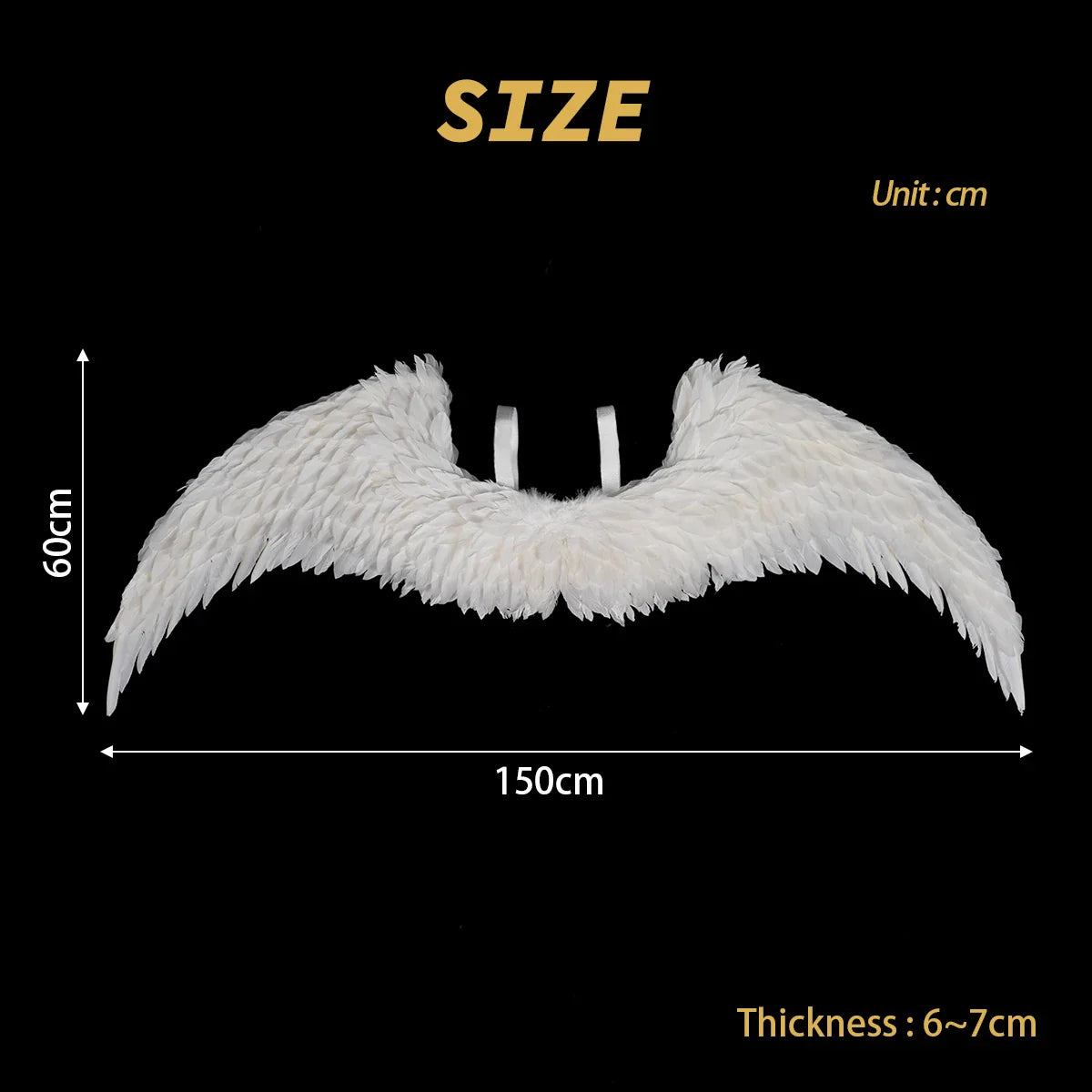 Halloweez Blue Lock Anime Nagi Bachira Reo Cosplay 1PC White Angel Wings Goose Feather 150*60CM Velcro - Halloweez