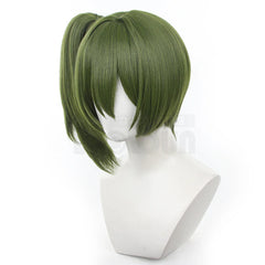 Halloweez Ubel Laufen Anime Cosplay Wig with Removable Ponytail and Rose Net